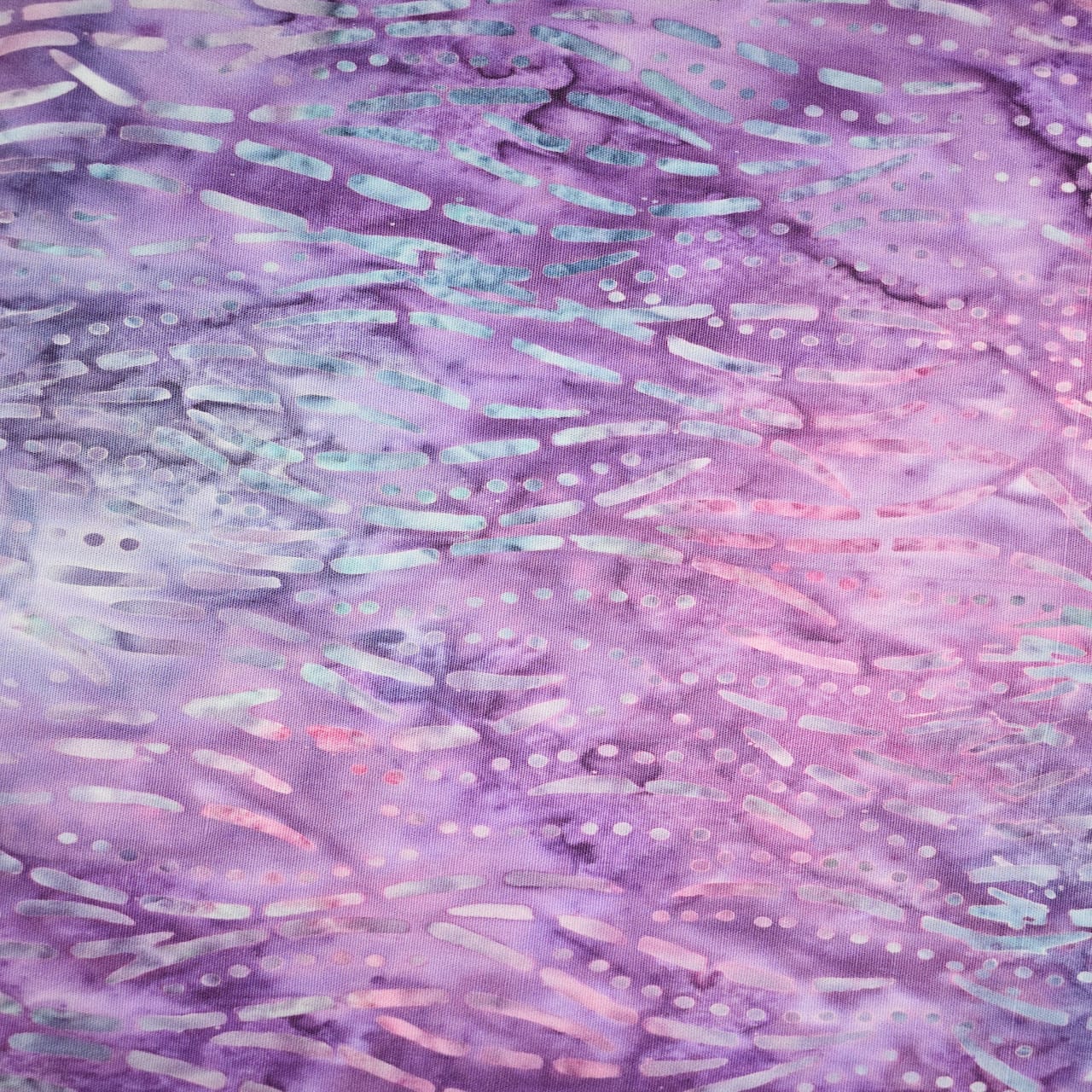 10 yd. Full Bolt: Feldman Premium Indonesian Batik Plum & Lilac Tonal Dot Fabric